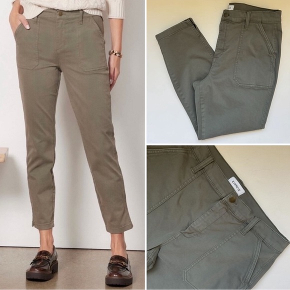 Evereve Payton Utility Ankle Slit Pant - Picture 1 of 9